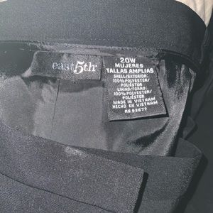 WEIGHT LOSS SALE! A NEVER WORN brand new size 20w black pants.